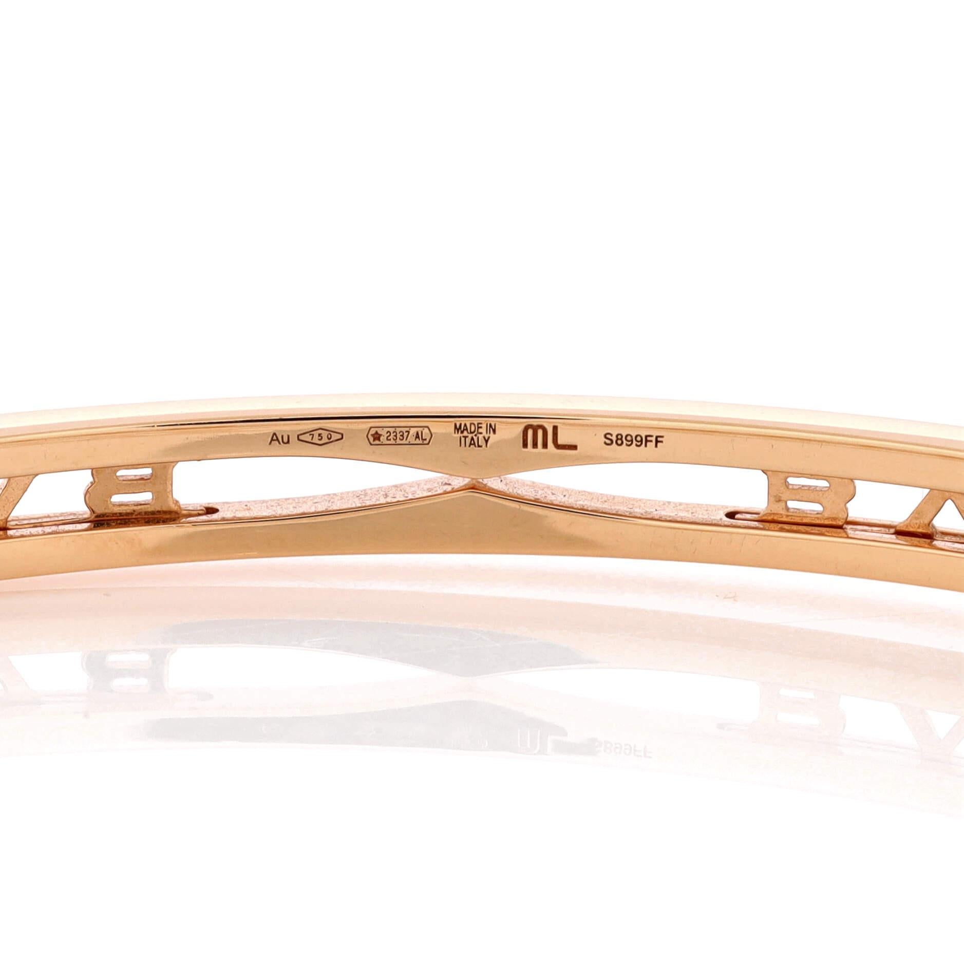Bvlgari B.Zero1 Logo-Armband aus 18 Karat Roségold Damen