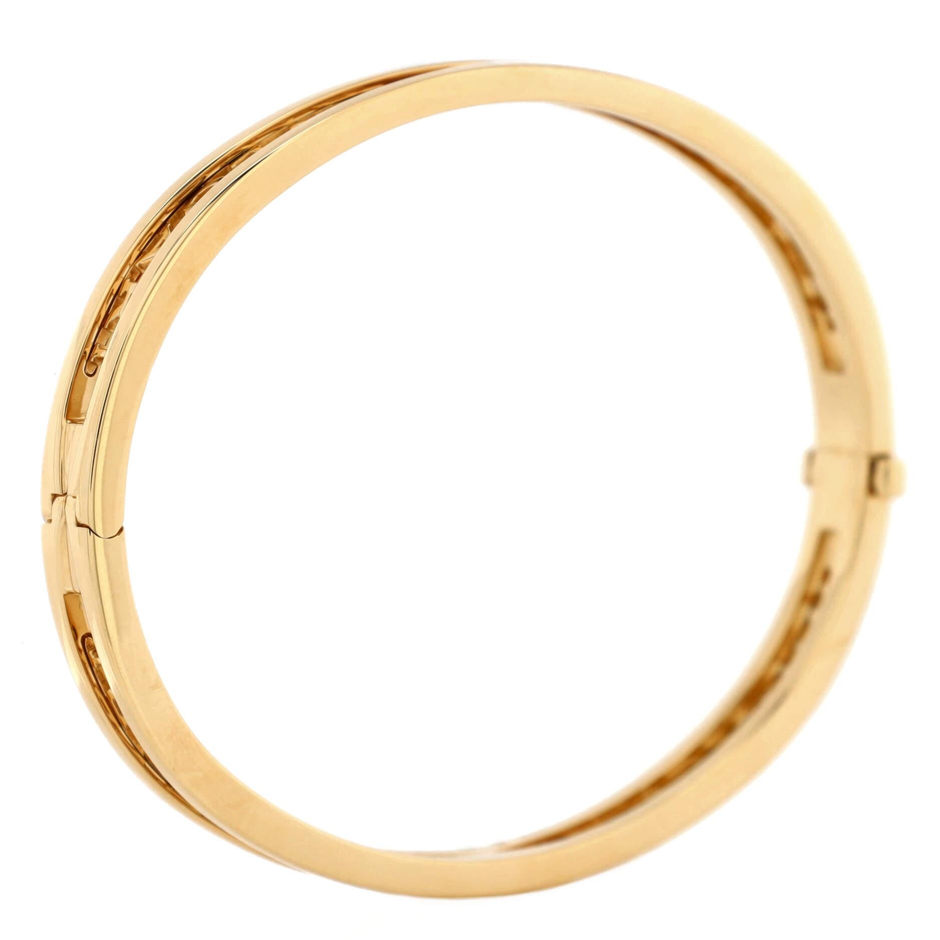Bvlgari B.Zero1 Logo-Armband aus 18 Karat Gelbgold im Zustand „Gut“ im Angebot in New York, NY