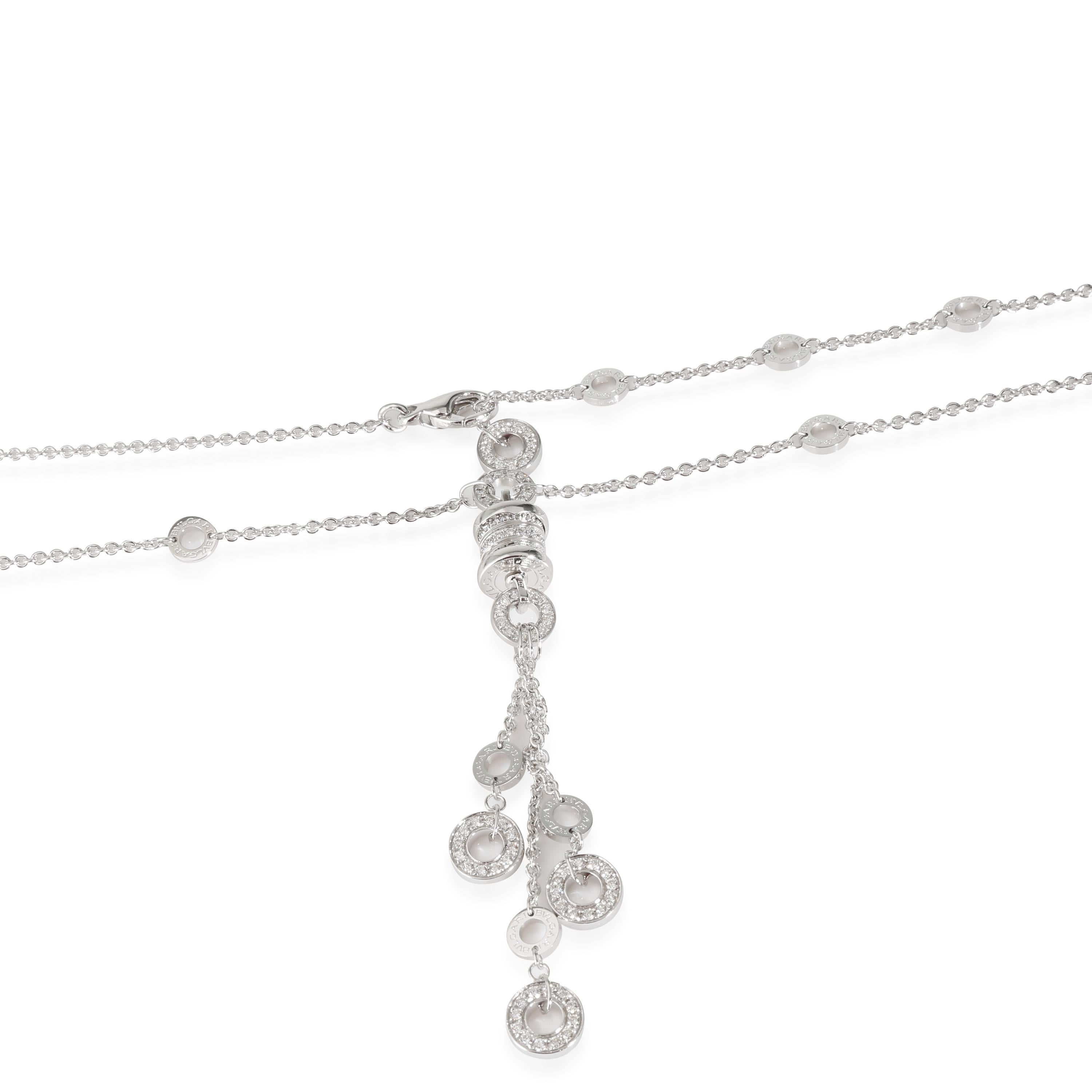 Collana B.zero1 BVLGARI in oro bianco 18 carati 1,65 CTW In condizioni ottime in vendita a New York, NY