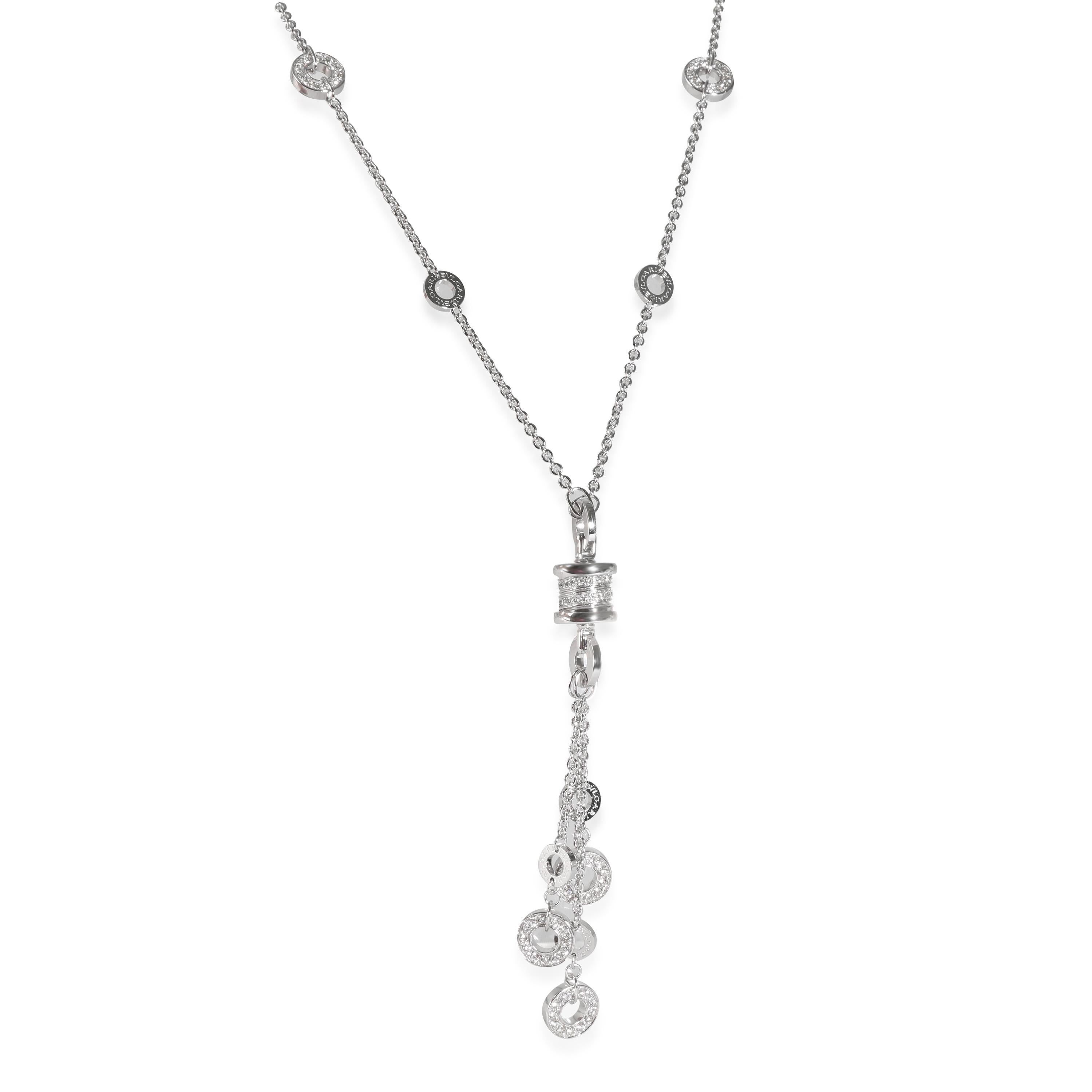 Collana B.zero1 BVLGARI in oro bianco 18 carati 1,65 CTW in vendita 1