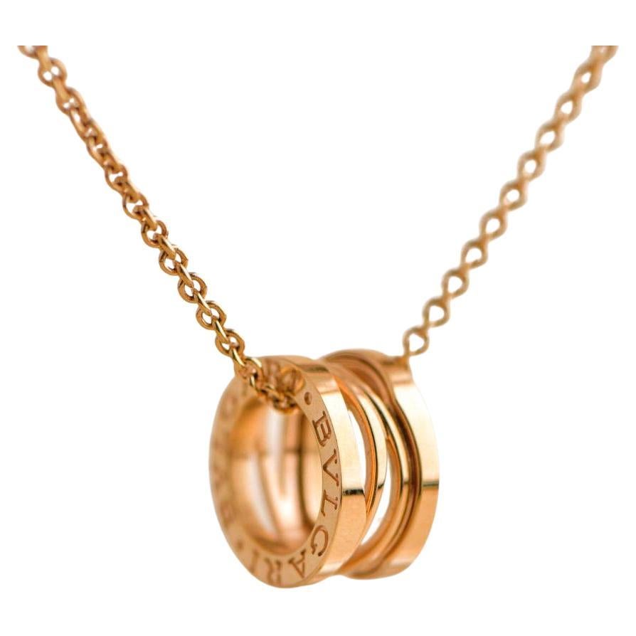 BVLGARI B.ZERO1 Necklace In 18k Yellow Gold For Sale
