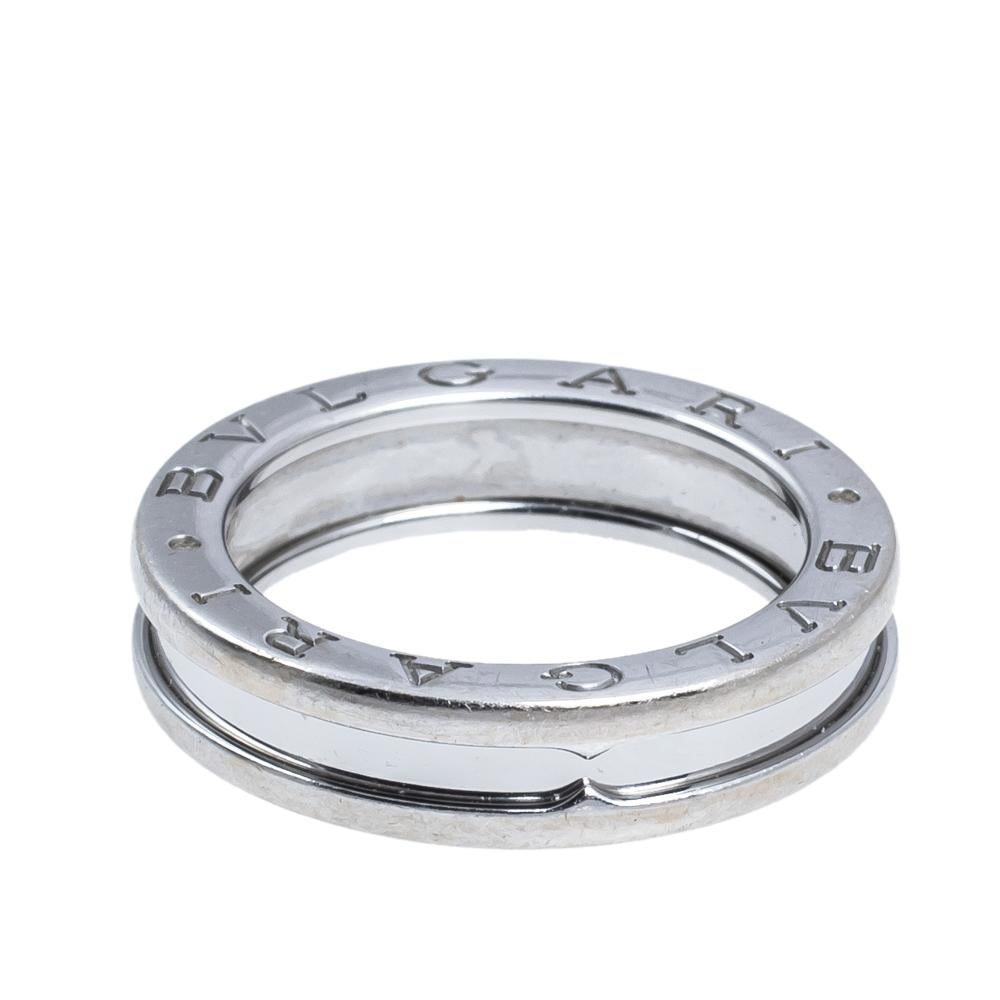 For the woman who has a refined taste in fine jewelry, Bvlgari brings her this immaculately crafted ring from a collection inspired by the Colosseum. Made to be praised, the ring has a modern spiral style in 18K white gold. It is a beautiful