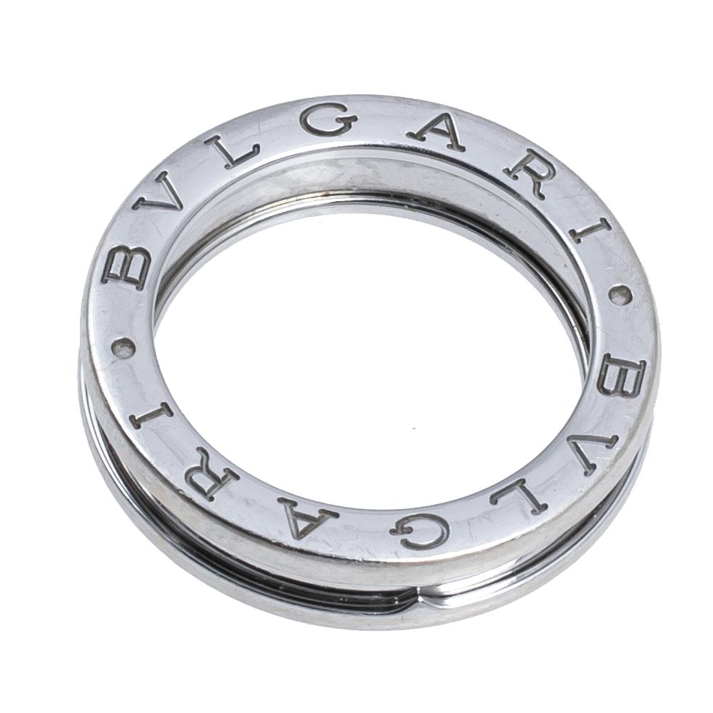 Contemporary Bvlgari B.zero1 One-Band 18K White Gold Ring 53