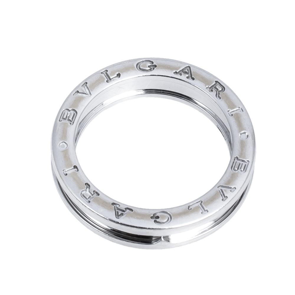 Women's Bvlgari B.zero1 One-Band 18K White Gold Ring 56