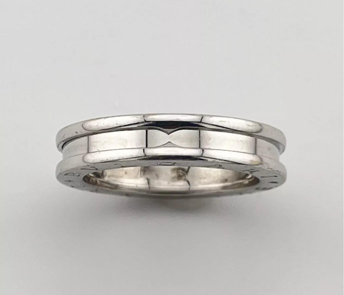 Bvlgari B.zero1 One Band Anello in oro bianco 18k Misura 5 in vendita 1