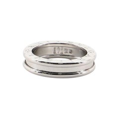 Bvlgari B.zero1 One Band Ring 18 Karat White Gold 4.5