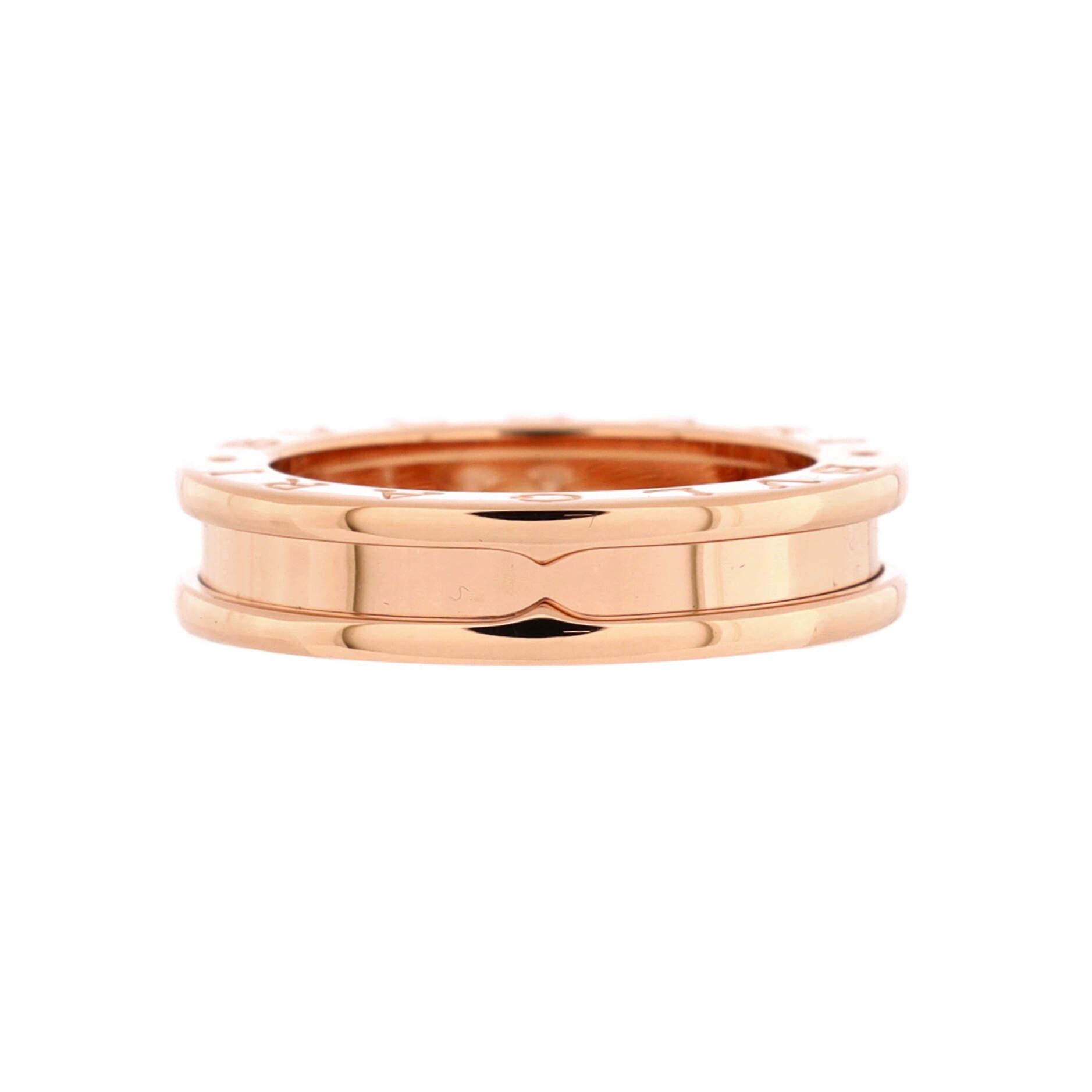Anello Bvlgari B.Zero1 One Band in oro rosa 18 carati in vendita su 1stDibs