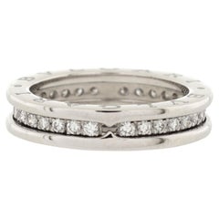 Bvlgari B.Zero1 One Band Ring 18k White Gold and Diamonds