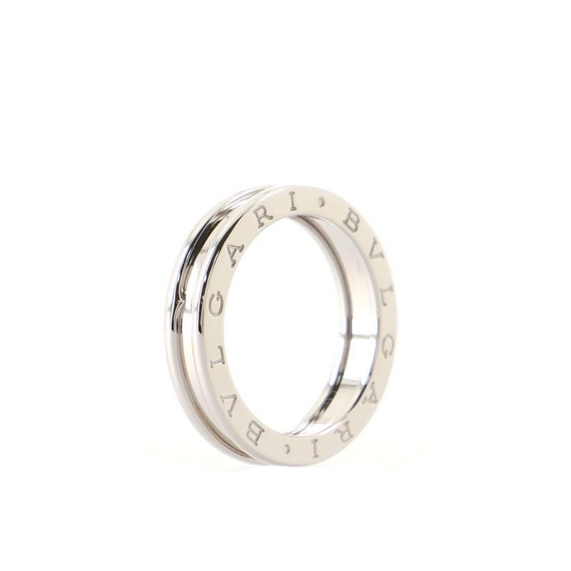 Bvlgari B.Zero1 One Band Ring 18K White Gold In Good Condition In New York, NY