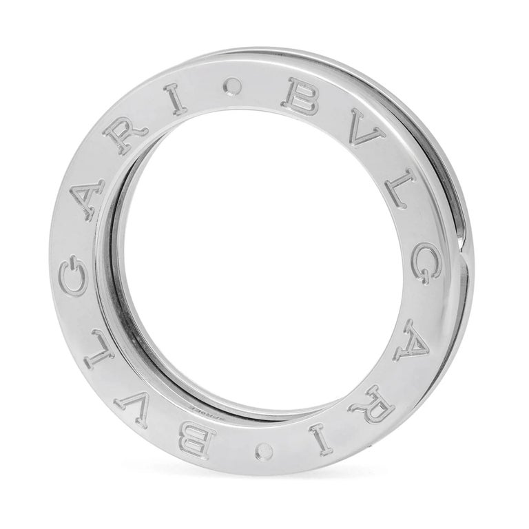 Bvlgari B.Zero1 One Band Ring 18K White Gold US 6.25 For