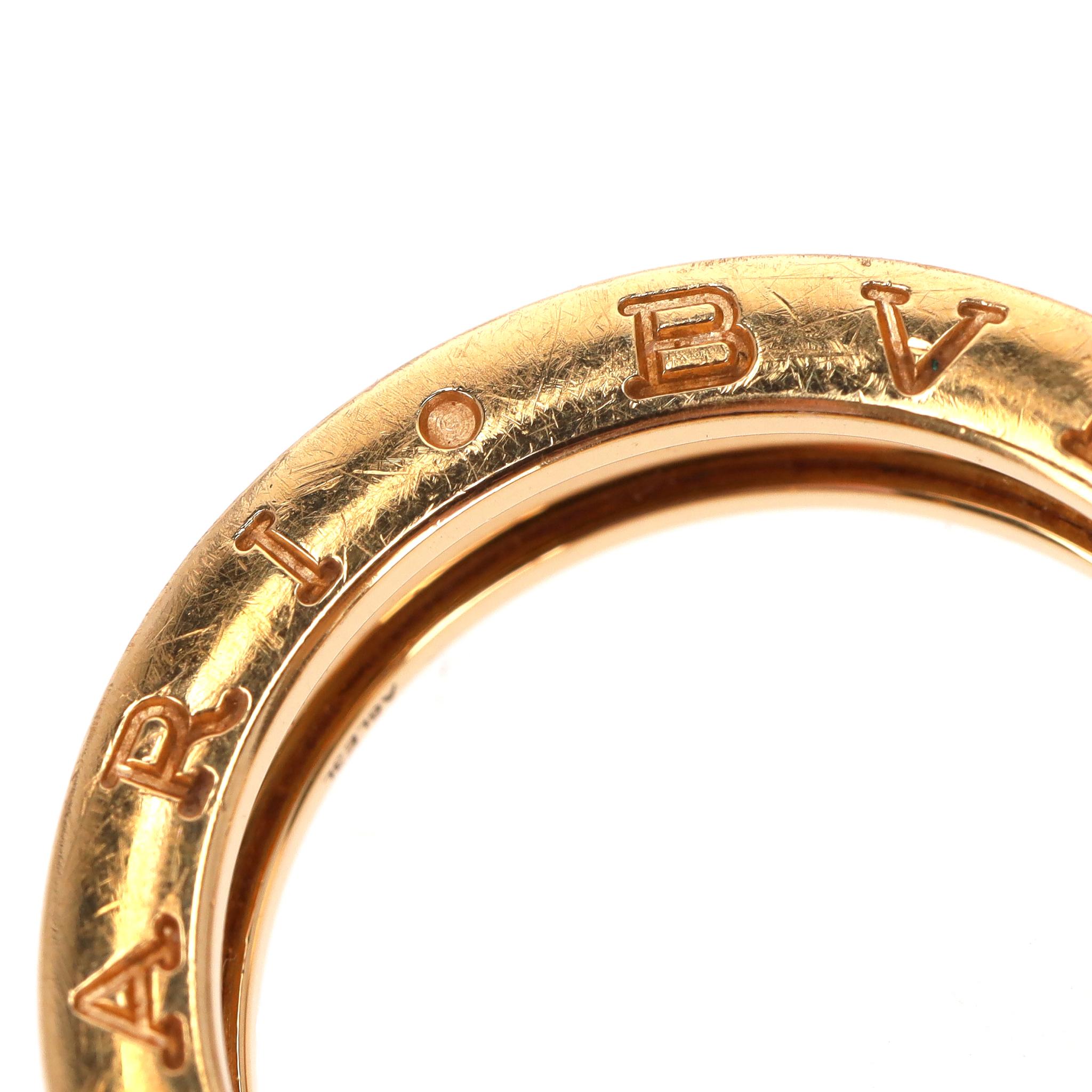 Bvlgari B.Zero1 Anello a fascia unica in oro 18k in vendita 6