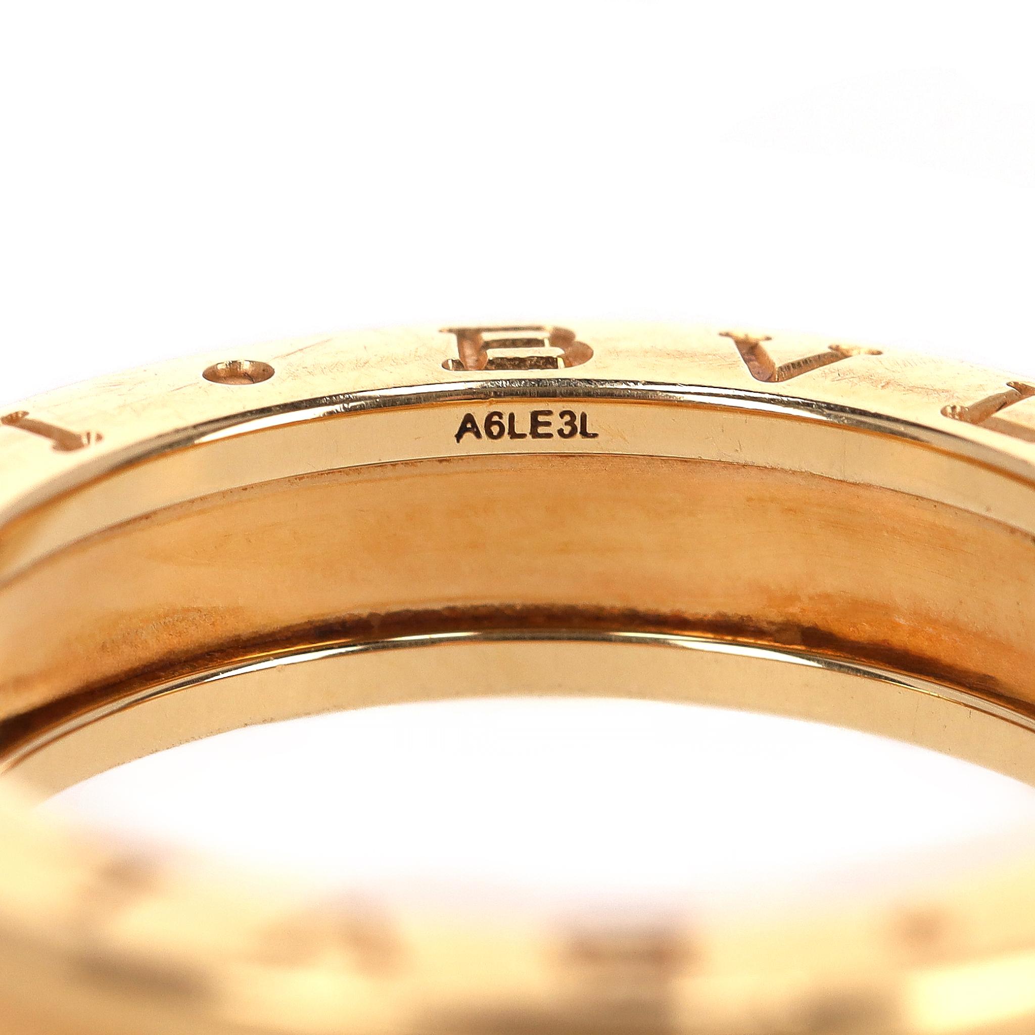 Bvlgari B.Zero1 Anello a fascia unica in oro 18k in vendita 5