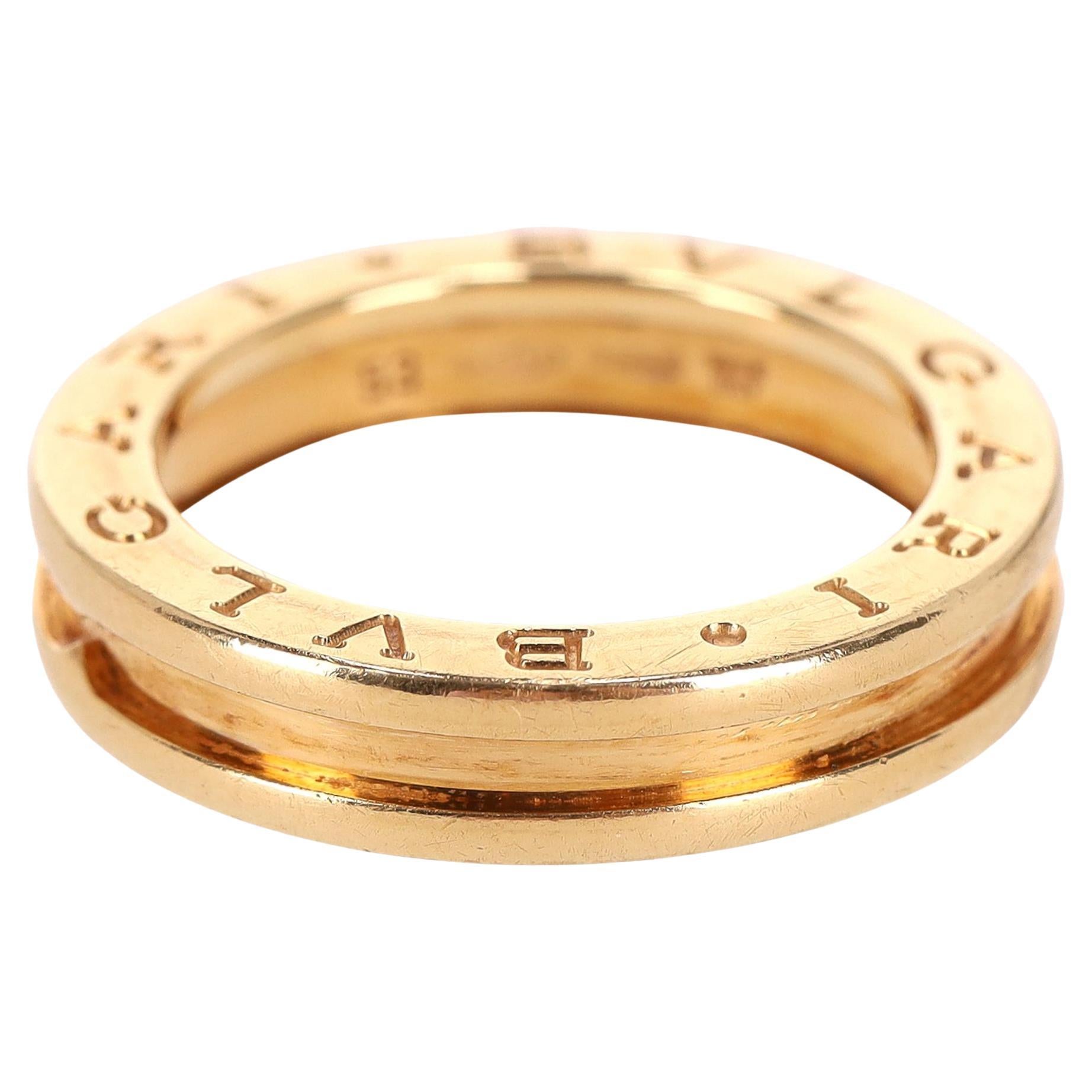 Bvlgari B.Zero1 Anello a fascia unica in oro 18k