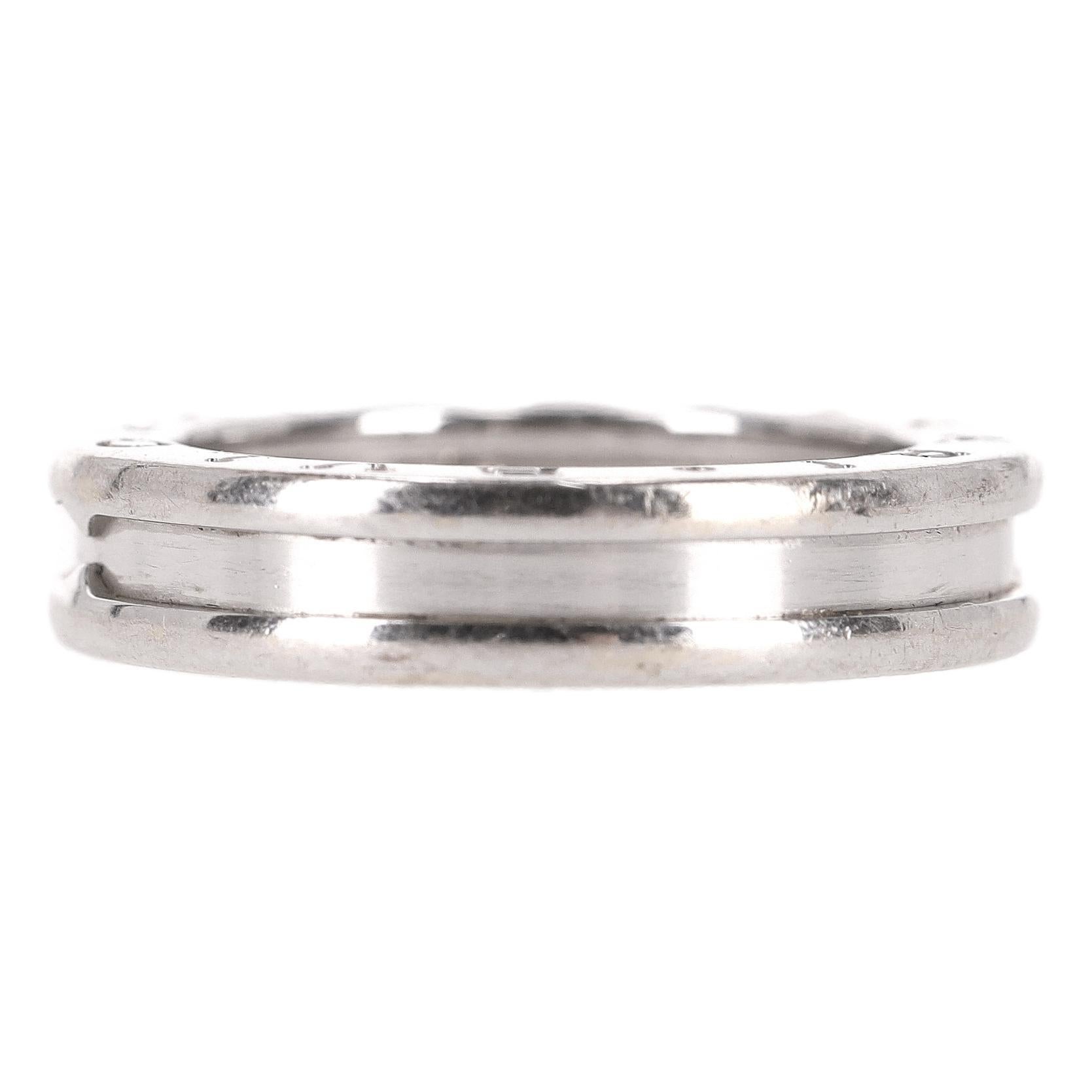 Bvlgari B.Zero1 One-Band Ring en or blanc 18k Pour femmes en vente
