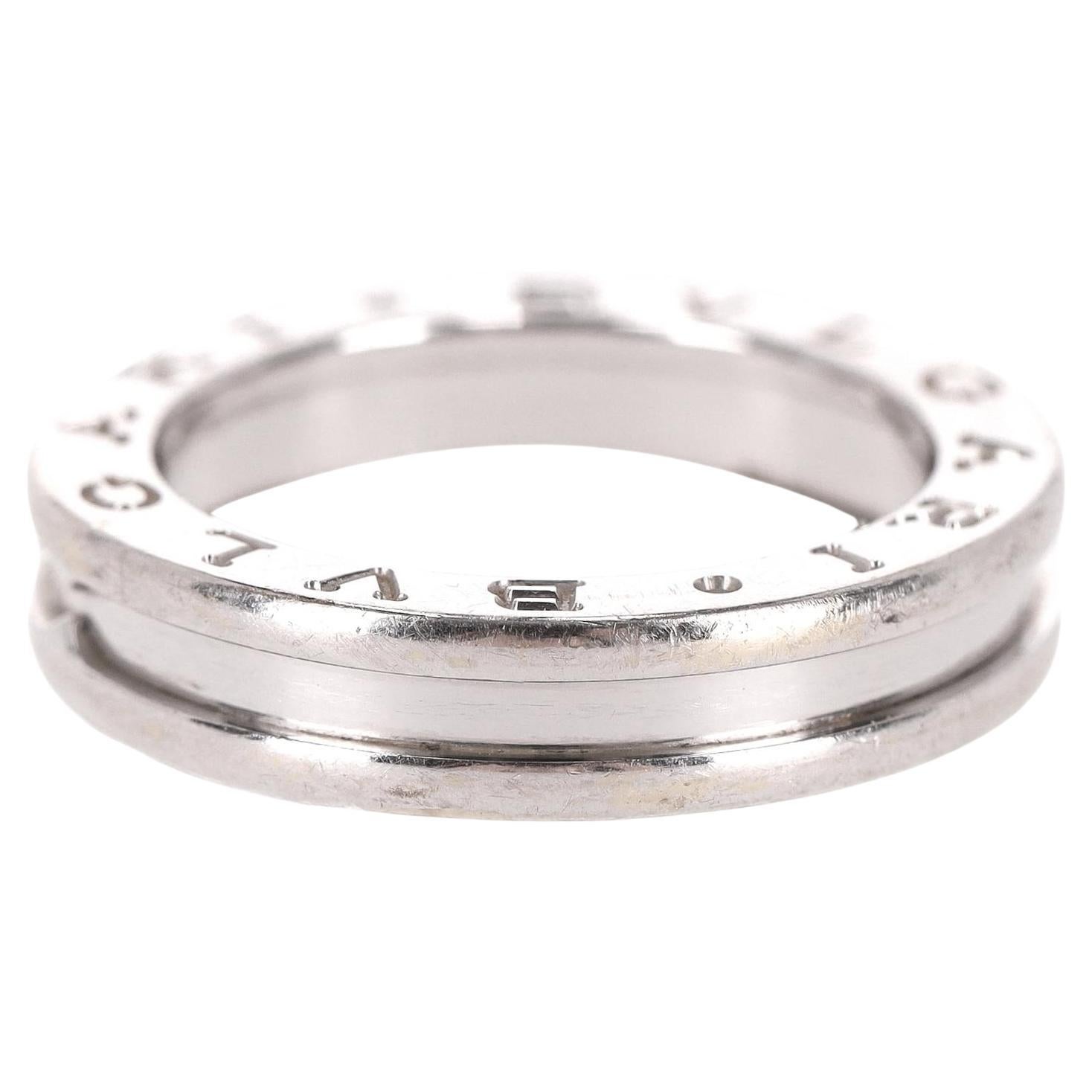 Anello Bvlgari B.Zero1 a fascia unica in oro bianco 18k