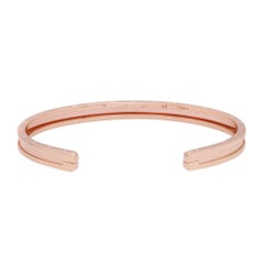 Bvlgari B.Zero1 Open Cuff Bangle Bracelet 18K Rose Gold Size M