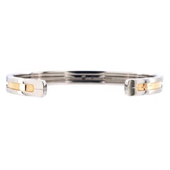 Bvlgari B.Zero1 Open Cuff Bracelet Stainless Steel and 18k Yellow Gold