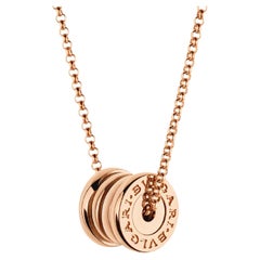 Bvlgari B.Zero1 Collana a catena con ciondolo in oro rosa 18k