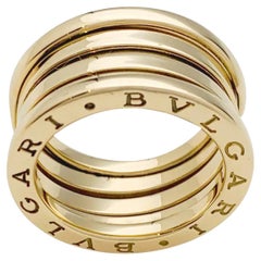 Bvlgari B.Zero1 Ring 18ct Yellow Gold Spiral Tubogas Three Band