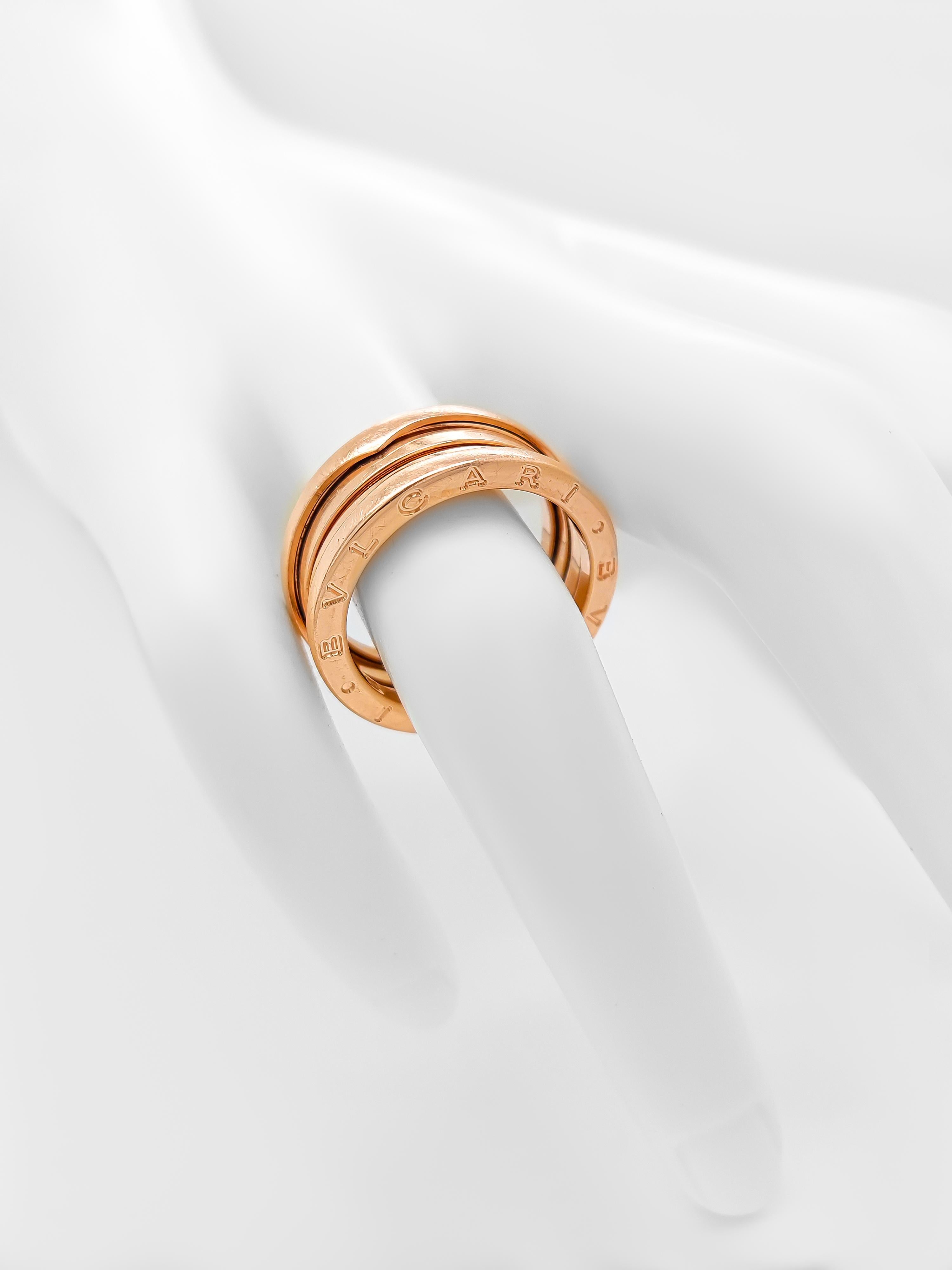 Bvlgari B.zero1 Ring 18K rose gold For Sale 5