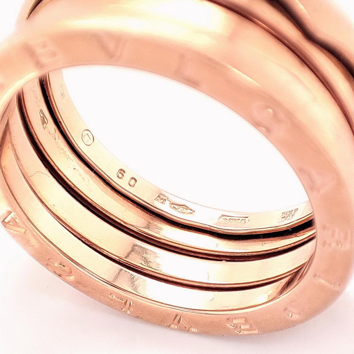 Bvlgari B.zero1 Ring 18K rose gold For Sale 6