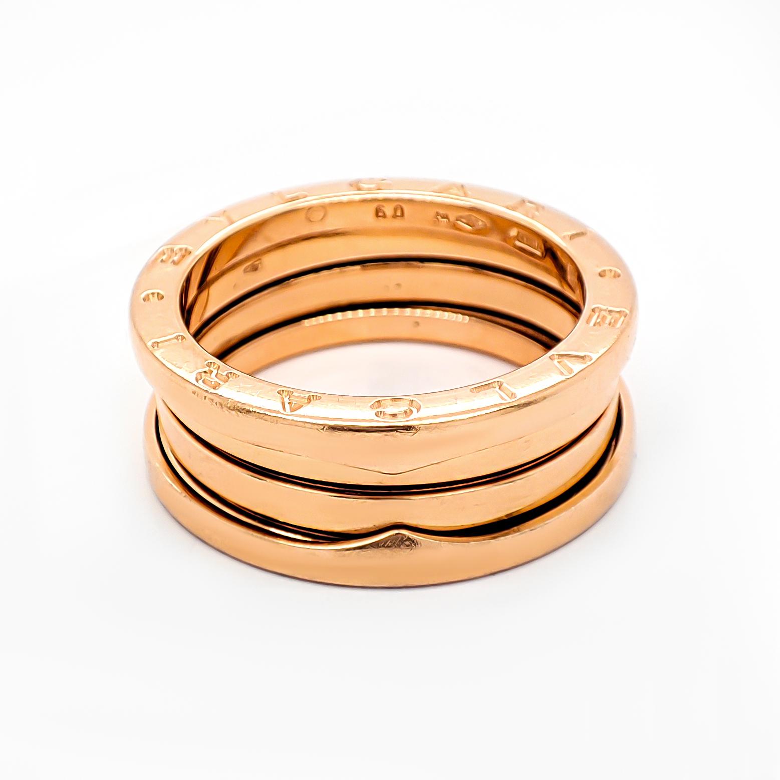 Bvlgari B.zero1 Ring 18K rose gold For Sale 7