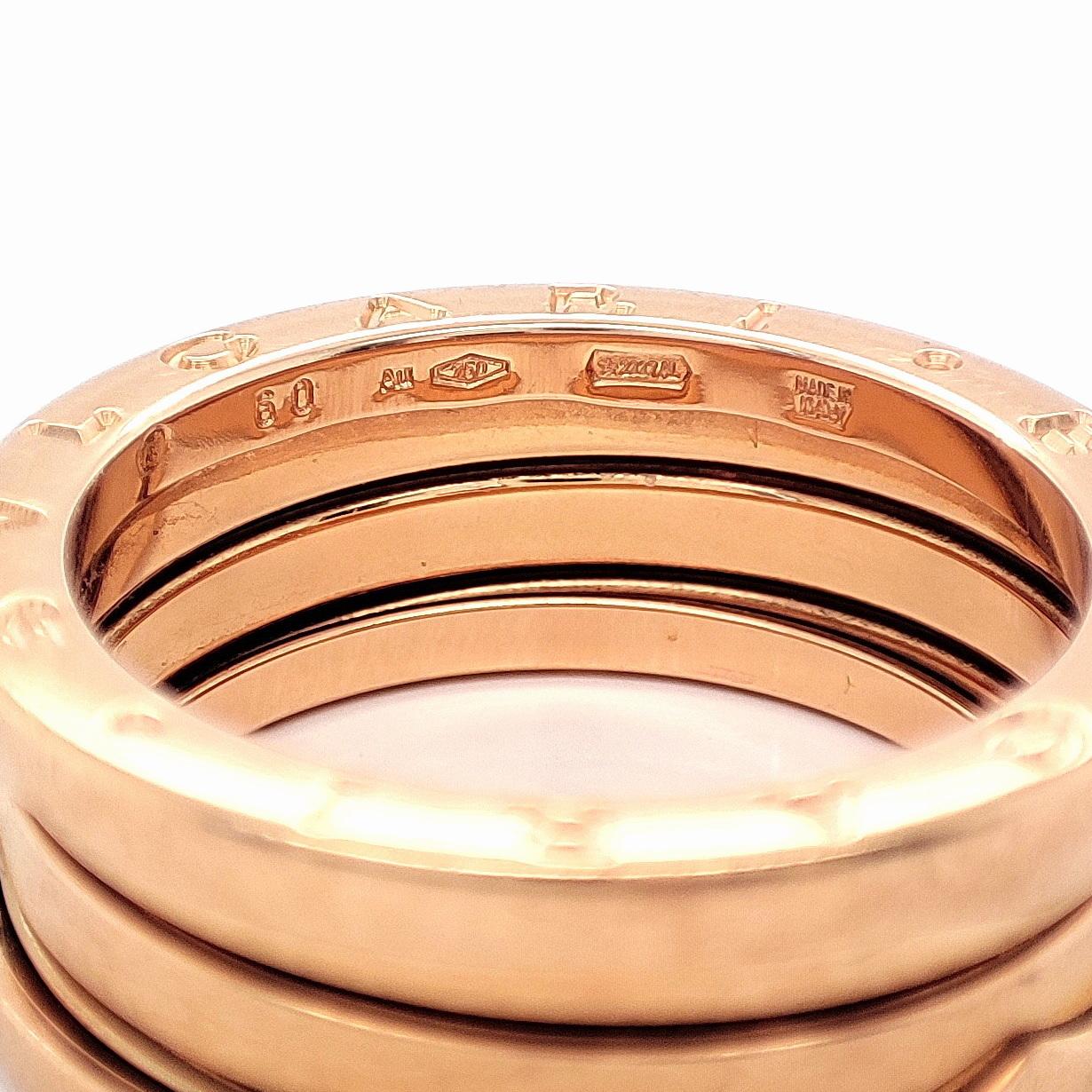 Bvlgari B.zero1 Ring 18K rose gold For Sale 9