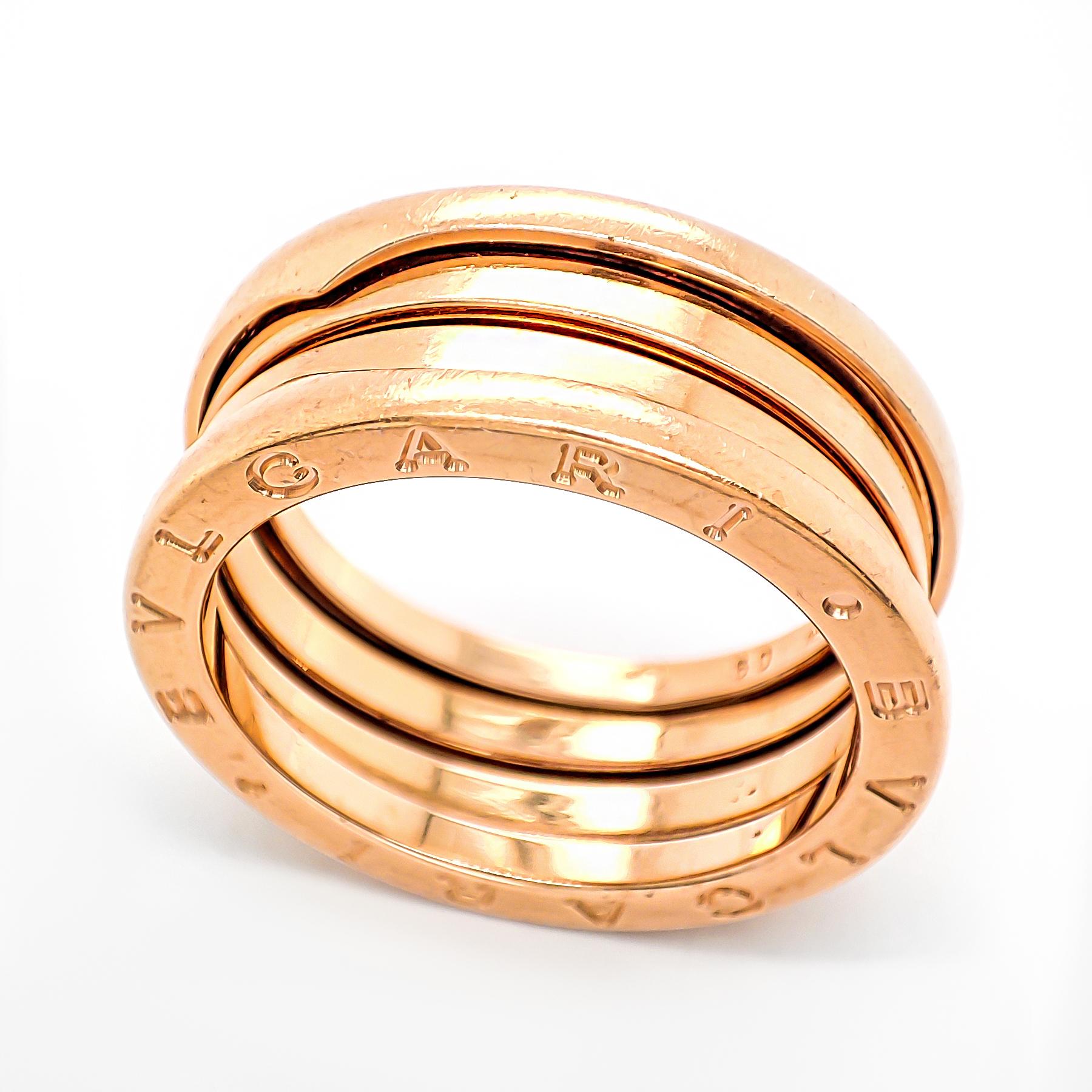 Bvlgari B.zero1 Ring 18K rose gold For Sale 1