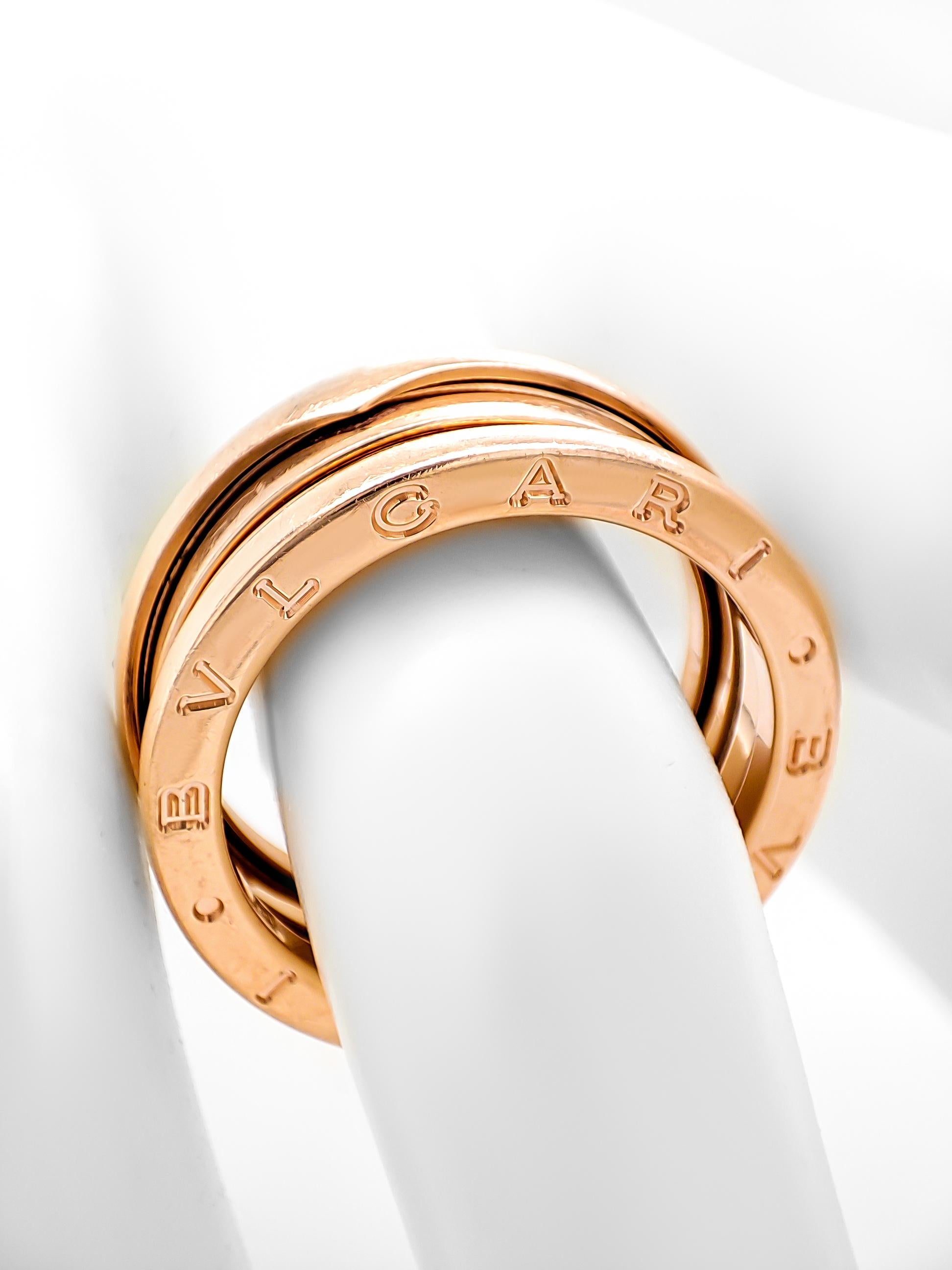 Bvlgari B.zero1 Ring 18K rose gold For Sale 2