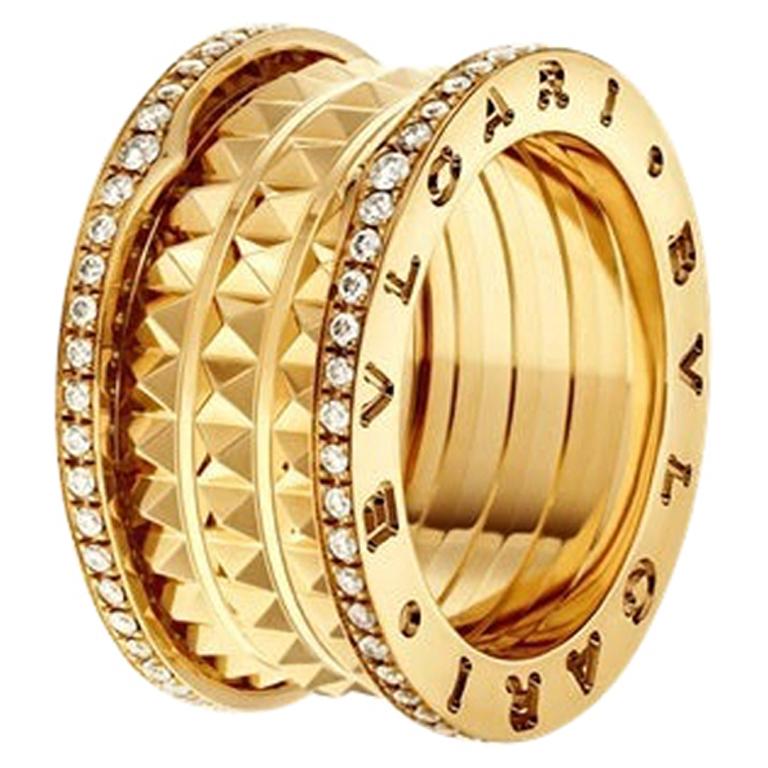 Bvlgari B.ZERO1 RING 357895 For Sale at 1stDibs | bvlgari b.zero1 ring,  gold rings, gold plated ring