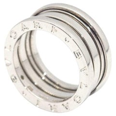 Anillo BVLGARI B.ZERO1 de oro blanco de 18 quilates - Diseño italiano icónico, a estrenar