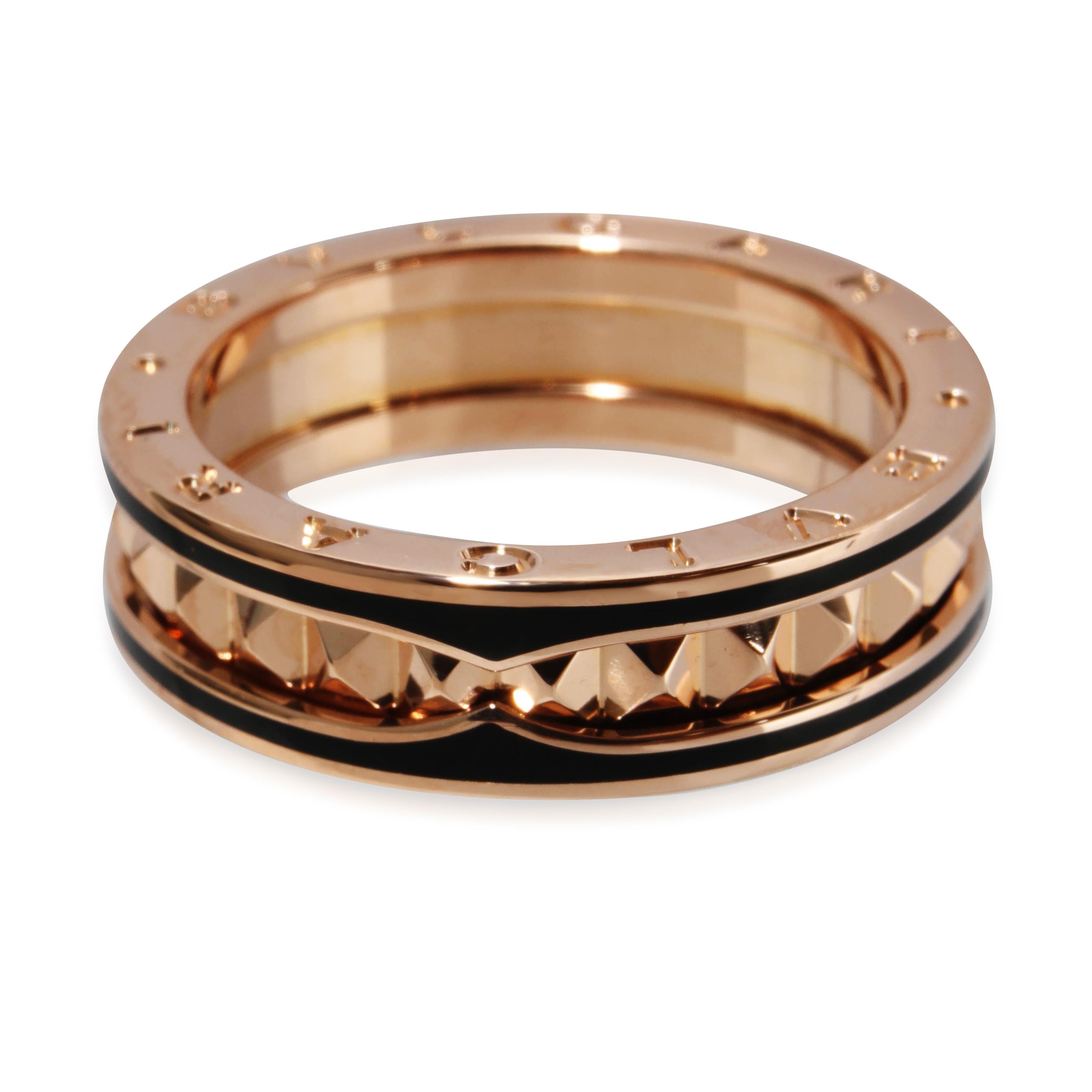 BVLGARI B.zero1 Felsring mit schwarzer Keramik aus 18 Karat Roségold

PRIMÄRE DETAILS
SKU: 132012
Titel der Auflistung: BVLGARI B.zero1 Rock Ring mit schwarzer Keramik in 18k Rose Gold
Beschreibung des Zustands: Die 1999 zur Feier des Jahrtausends