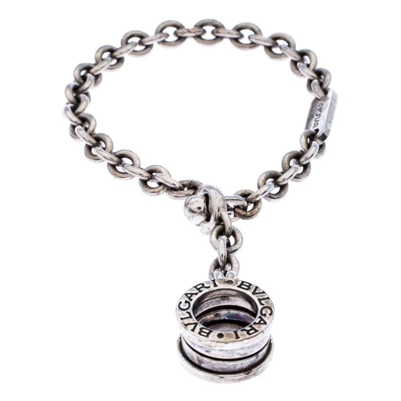 bvlgari silver charm bracelet