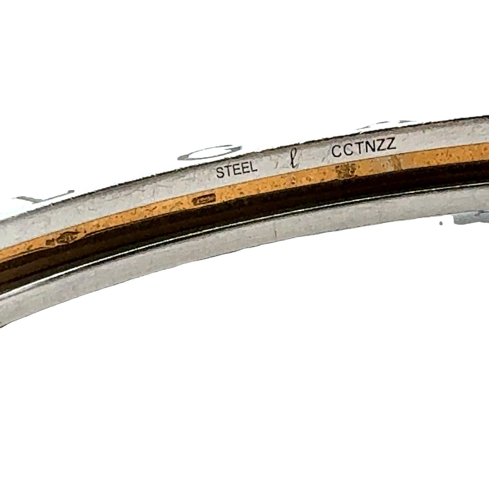 Bvlgari B.zero1 Bracciale grande con cerniera in acciaio inossidabile e oro giallo 18 carati 2
