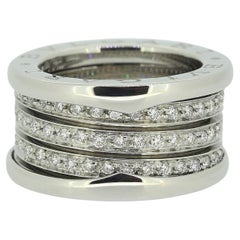 Bvlgari B.Zero1 Three Band Diamond Ring Size I (48)