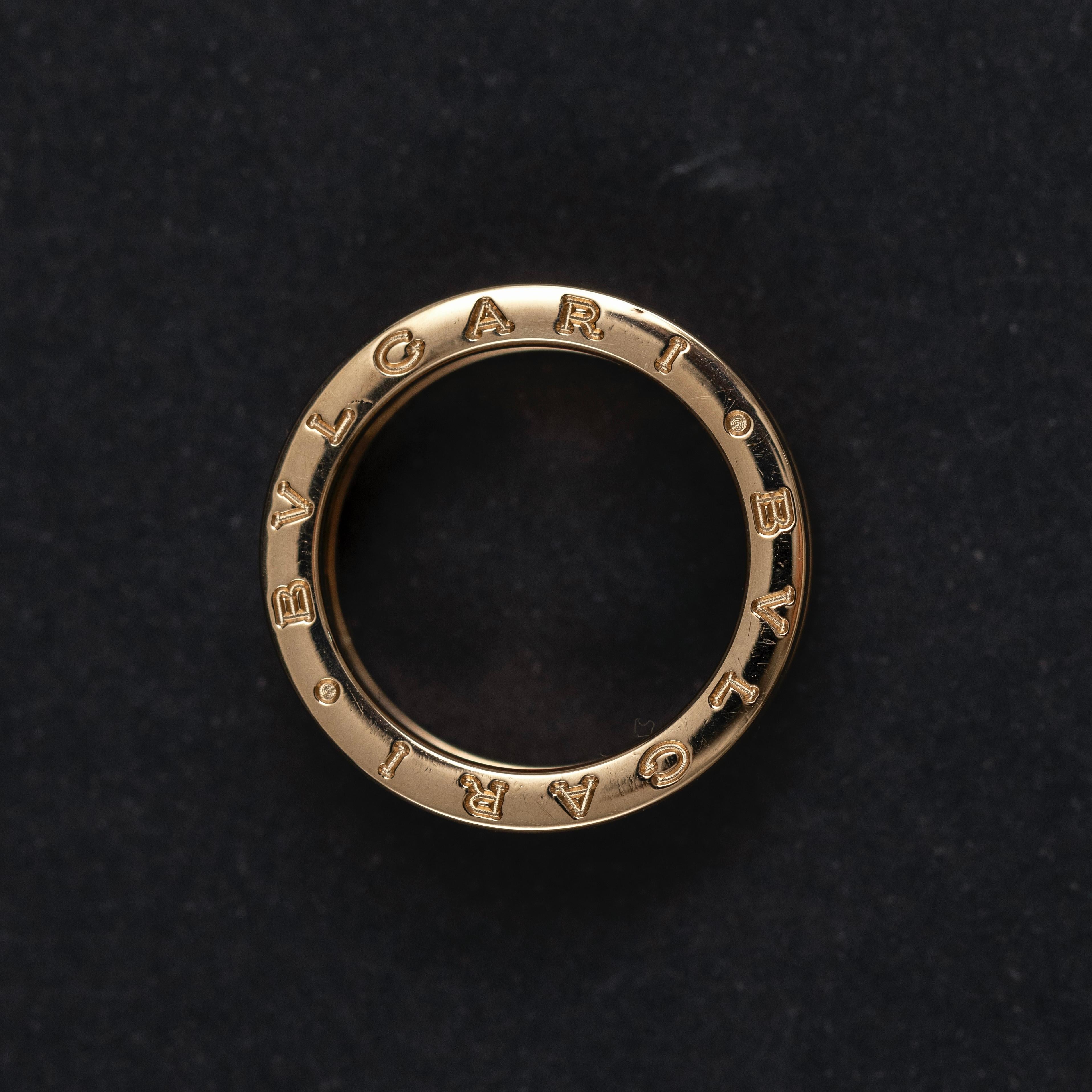 BVLGARI B.zero1 Dreibandring aus 18 Karat Roségold Italienisch im Angebot 2
