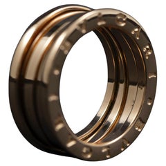 BVLGARI B.zero1 Three-Band Ring 18K Rose Gold Italian