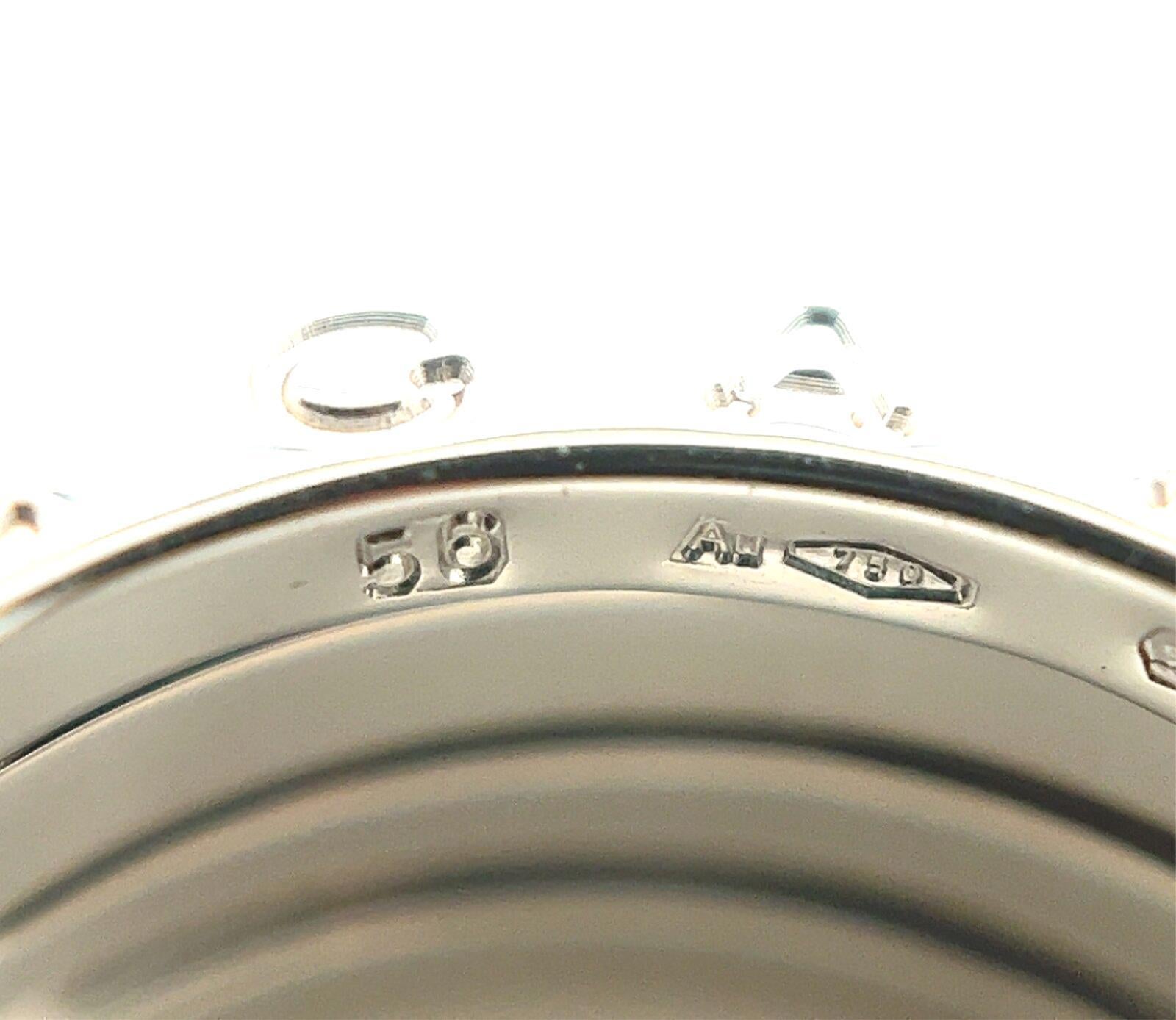 Bvlgari B.zero1 Anello a tre fasce in oro bianco 18k con certificato Misura 7,5 / EU 56 in vendita 3