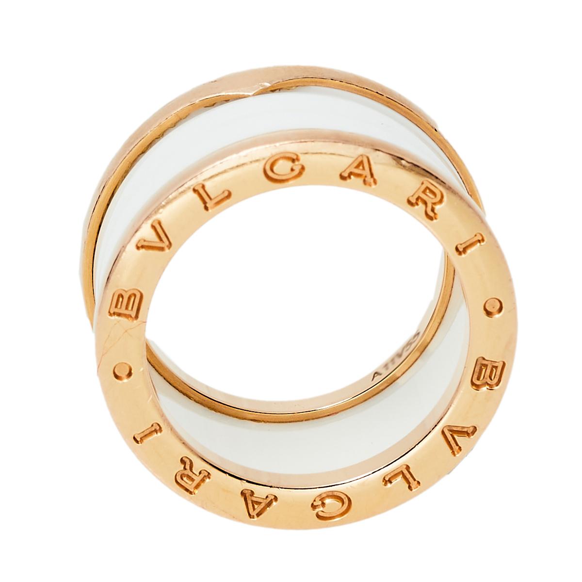 For the woman who has a refined taste in fine jewelry, Bvlgari brings her this immaculately crafted ring from a collection inspired by the Colosseum, showcasing its Roman roots. Made to be praised, the B.Zero1 ring has a modern spiral style of four