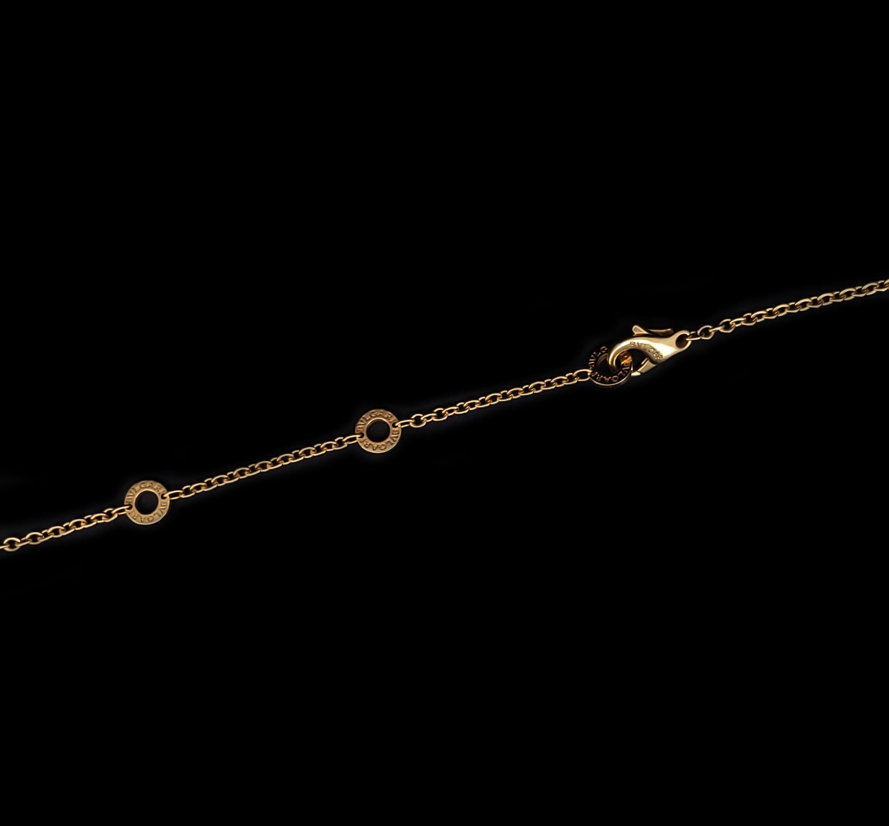 Bvlgari B.Zero1 White Ceramic 18k Rose Gold Pendant Necklace For Sale 1