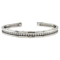 Bvlgari B.zero1 White Gold Cuff with Diamonds, Size M