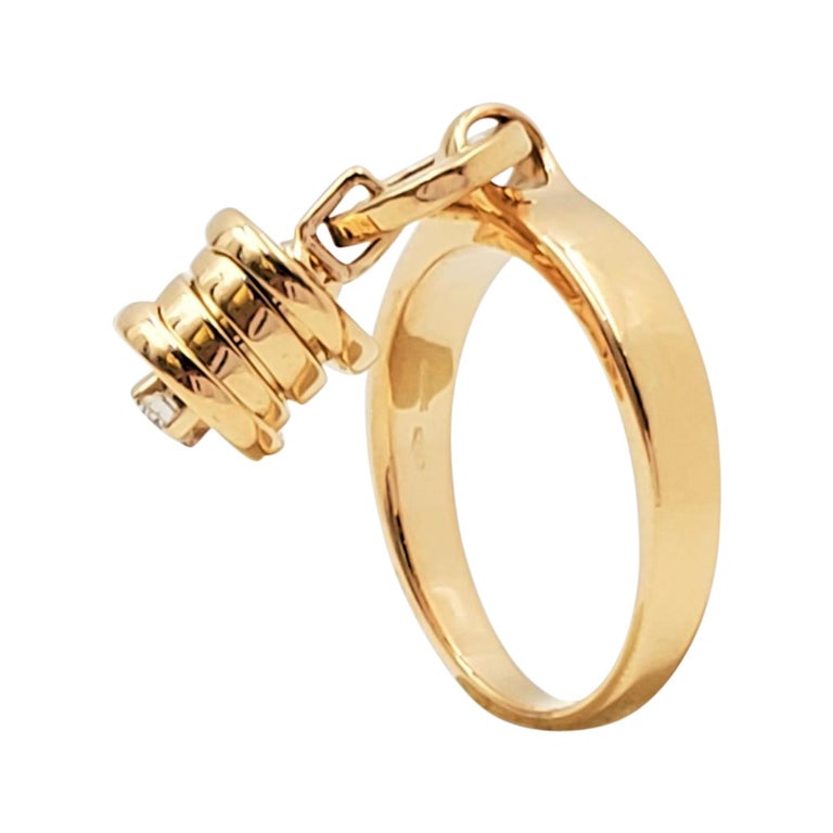 Bvlgari B Zero1 Yellow Gold And Diamond Ring For Sale At 1stdibs