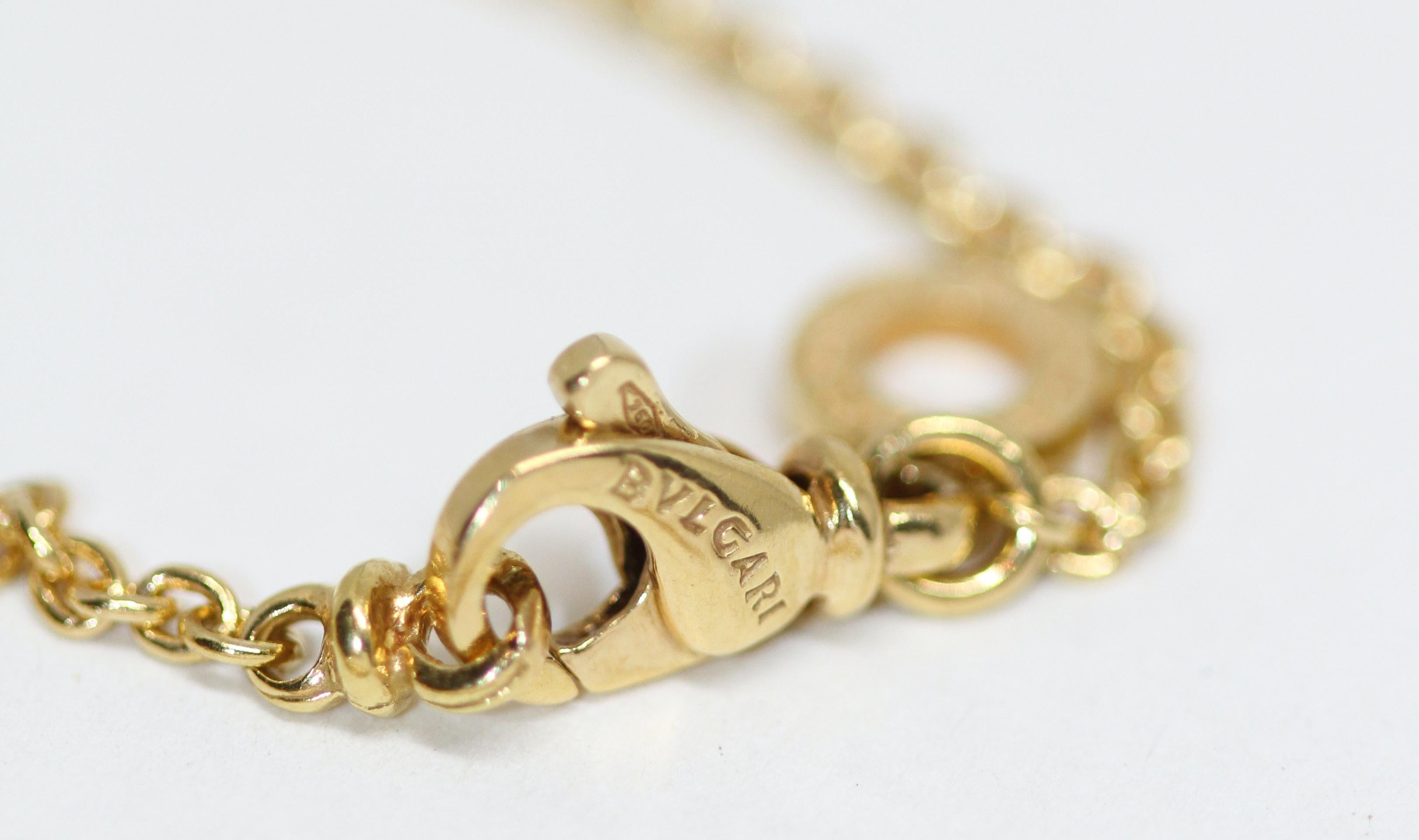 Bvlgari B.Zero1 Yellow Gold Necklace For Sale 2