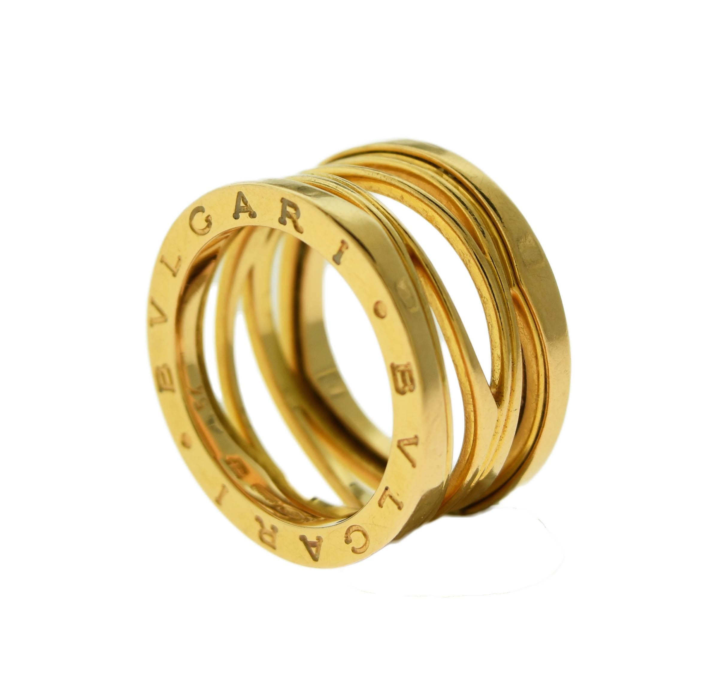 Bvlgari B.zero1 „Zaha Hadid“ Ring aus 18 Karat Roségold für Damen oder Herren