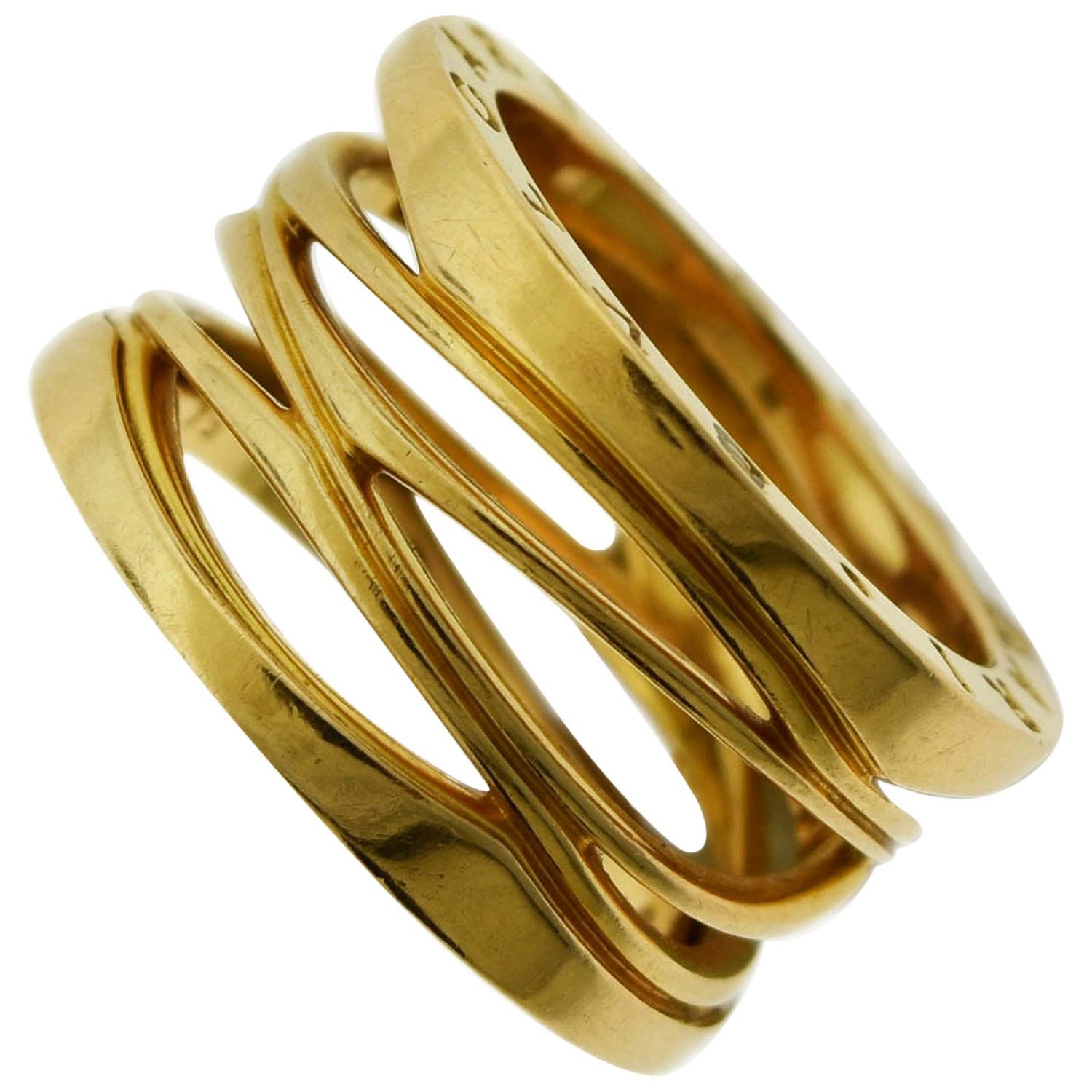 Bvlgari B.zero1 "Zaha Hadid" 18 Karat Rose Gold Ring For Sale at 1stDibs |  zaha hadid ring, zaha hadid bulgari