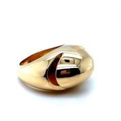 Bvlgari Cabochon 18 Karat Yellow Gold Ring