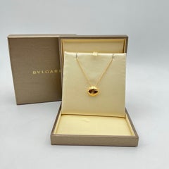 Bvlgari Cabochon 18K Yellow Gold Pendant Necklace