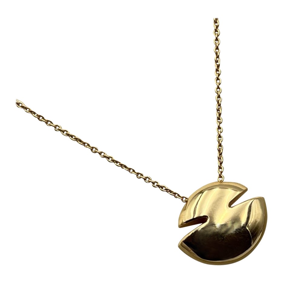 Collana con ciondolo Bvlgari Cabochon in oro giallo 18 carati in vendita