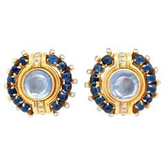 Bvlgari Cabochon Sapphire Earrings