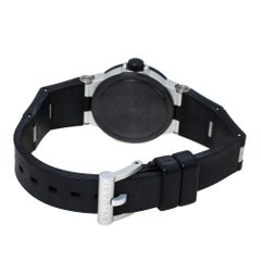 Bvlgari Carbon Fiber Aluminum and Black Rubber Diagono Women's Wristwatch 29 mm